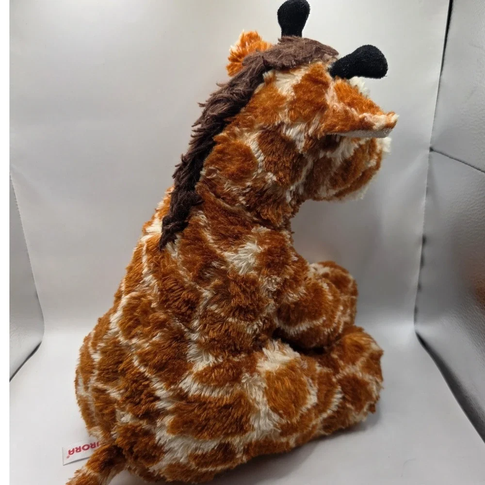 Aurora Giraffe Plush Brown Spotted Stuffed Animal 8x12in